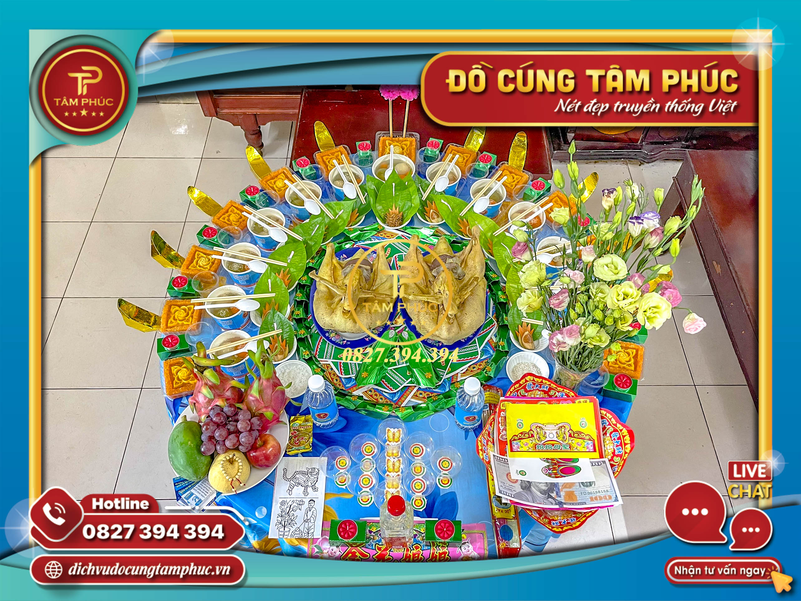 Mâm cúng Đầy tháng - Thôi nôi cho các bé